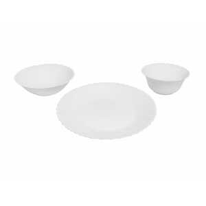 GIBSON HOME 12PCS DINNERWARE SET WHITE | GI127232-12 - Image 
