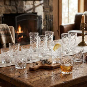 GIBSON 16 PCS GLASSWARE SET (8X 399ML GLASSES | 8X 473ML GLASSES) | GI141409-16 - Image 