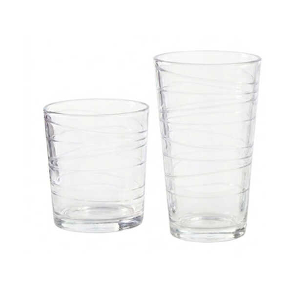 GIBSON 16 PCS GLASWARE SET (8X 399ML GLASSES | 8X 473ML GLASSES ) | GI141410-16 - Image 
