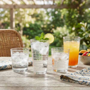 GIBSON 16 PCS GLASWARE SET (8X 399ML GLASSES | 8X 473ML GLASSES ) | GI141410-16 - Image 