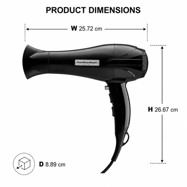 HAMILTON BEACH 1875W HAIR DRYER | HHD620 - Image 