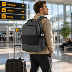 KLIPXTREME 15.6" LAPTOP BACKPACK CARRYON STRAP WATE | KNB-896GR - Image 