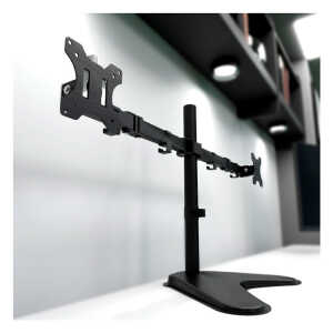 KLIP XTREME 13-32" DUAL MONITOR MOUNT, BLACK | KPM-311 - Image 