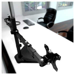 KLIP XTREME 13-32" DUAL MONITOR MOUNT, BLACK | KPM-311 - Image 