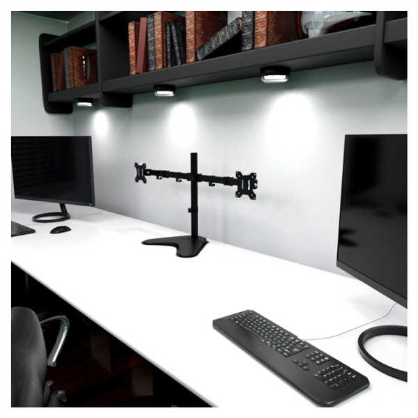 KLIP XTREME 13-32" DUAL MONITOR MOUNT, BLACK | KPM-311 - Image 