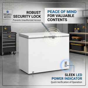 MIDEA 10.6 CUFT/293L CHEST FREEZER 115V WHITE | MD-RC411-FZ01 - Image 
