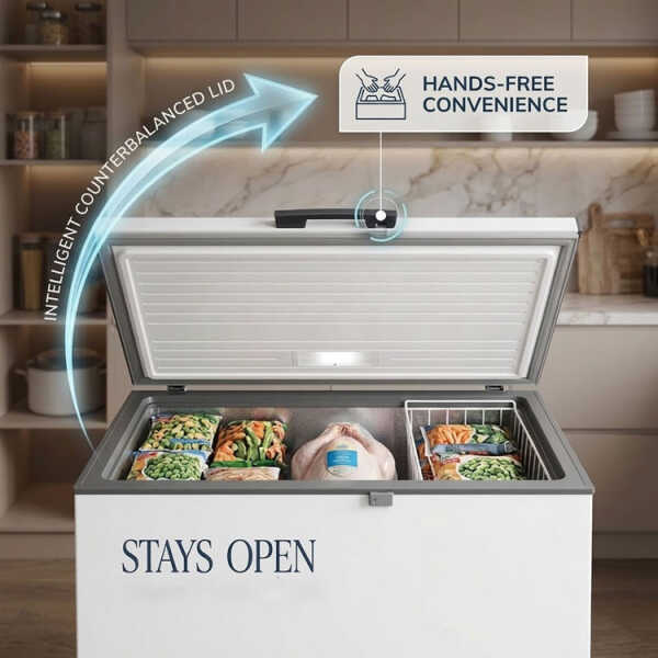 MIDEA 10.6 CUFT/293L CHEST FREEZER 115V WHITE | MD-RC411-FZ01 - Image 