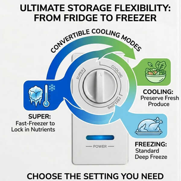 MIDEA 10.6 CUFT/293L CHEST FREEZER 115V WHITE | MD-RC411-FZ01 - Image 