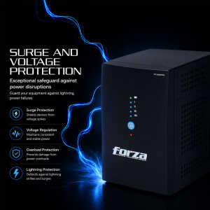 FORZA 120V SMART UPS WITH AUTOMATIC VOLTAGE REGULATOR 1800VA/900W | NT-1801PRO - Image 