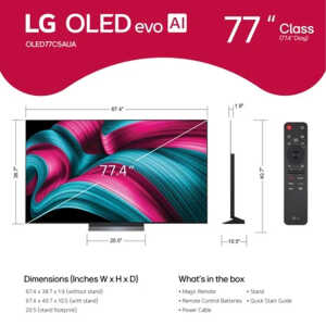 LG 77" CLASS OLED AI C5 4K SMART TV (2025) | OLED77C5PUA - Image 