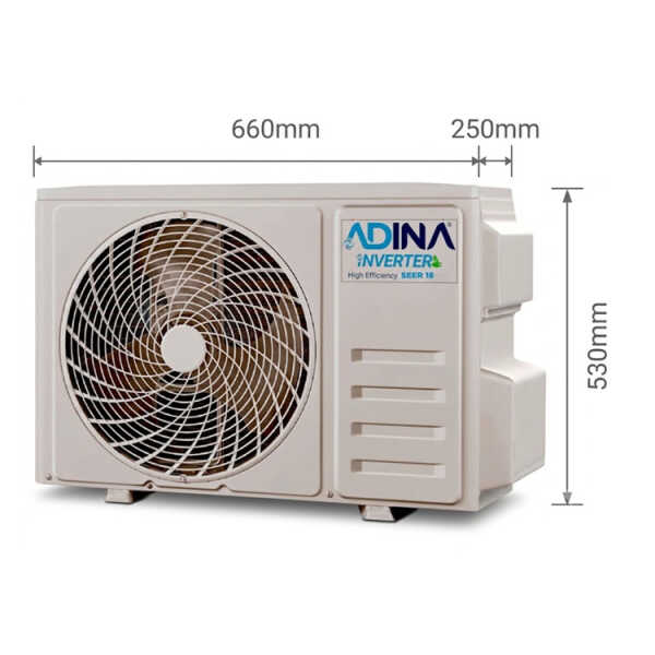 ADINA 12000BTU INVERTER AIR CONDITIONER SEER 18 220V ONXI BLACK | ONI-C-1218W - Image 