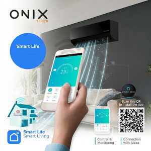 ADINA 36000BTU INVERTER AIR CONDITIONER SEER 18 220V ONIX BLACK | ONI-C-3618W - Image 