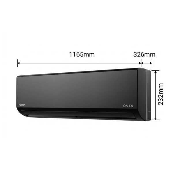 ADINA 36000BTU INVERTER AIR CONDITIONER SEER 18 220V ONIX BLACK | ONI-C-3618W - Image 