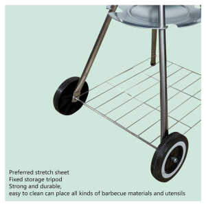 BBQ SET WITH 2 WHEELS BLACK WS-9-004 | PRIMO-P14004 - Image 