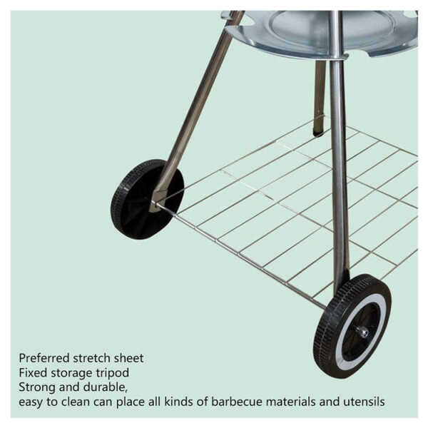 BBQ SET WITH 2 WHEELS BLACK WS-9-004 | PRIMO-P14004 - Image 