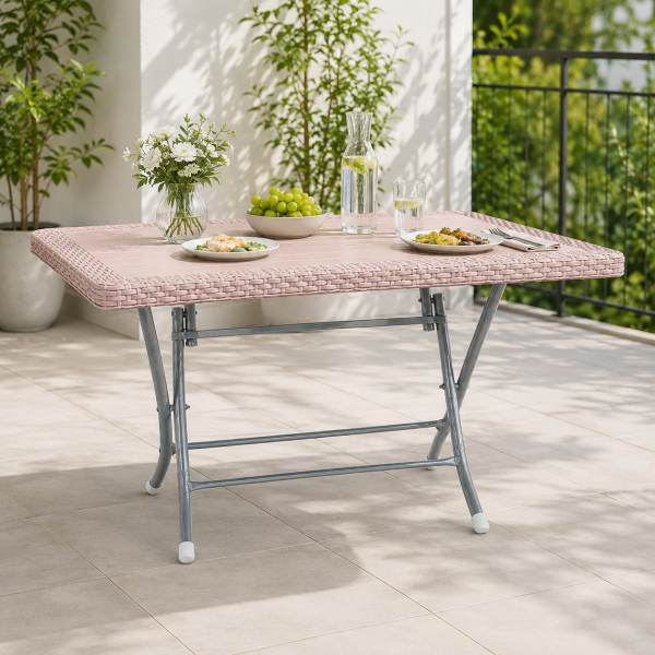 RATTAN FOLDING TABLE | PRIMO-T30R071 - Image 