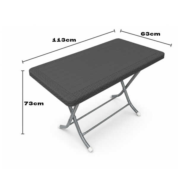 RATTAN FOLDING TABLE | PRIMO-T30R071 - Image 