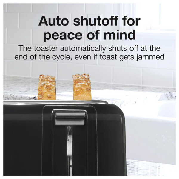 PROCTOR SILEX 4 SLICE TOASTER WITH EXTRA WIDE SLOTS BLACK | PS24215G - Image 