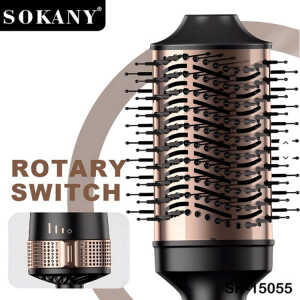 SOKANY HOT HAIR BRUSH 110V-1260W BLACK | SK-15055 - Image 