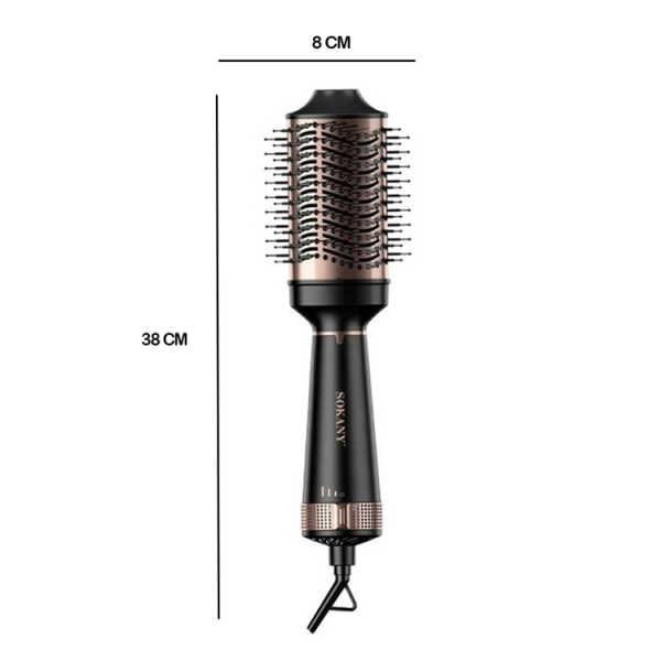 SOKANY HOT HAIR BRUSH 110V-1260W BLACK | SK-15055 - Image 