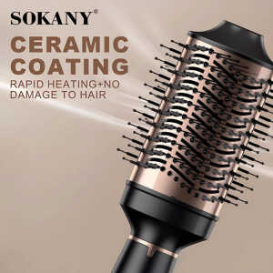 SOKANY HOT HAIR BRUSH 110V-1260W BLACK | SK-15055 - Image 