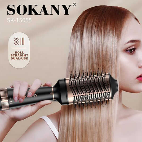 SOKANY HOT HAIR BRUSH 110V-1260W BLACK | SK-15055 - Image 