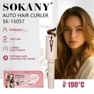 SOKANY AUTO HAIR CURLER W/USB CHARGING | SK-15057 - Image 