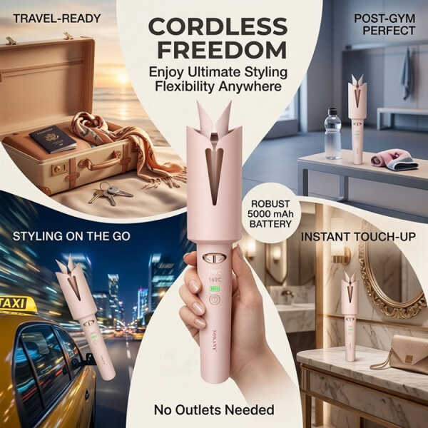 SOKANY AUTO HAIR CURLER W/USB CHARGING | SK-15057 - Image 