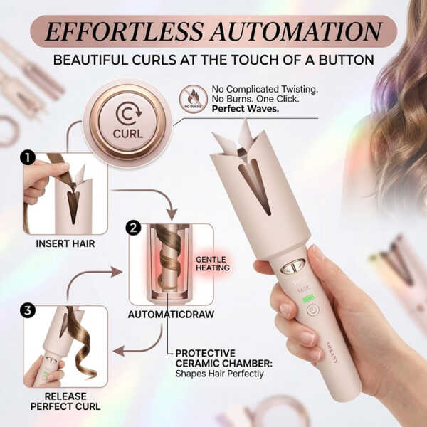 SOKANY AUTO HAIR CURLER W/USB CHARGING | SK-15057 - Image 