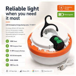 LED EMERGENCY ENERGY - SAVING LAMP | YY-9017 - Image 