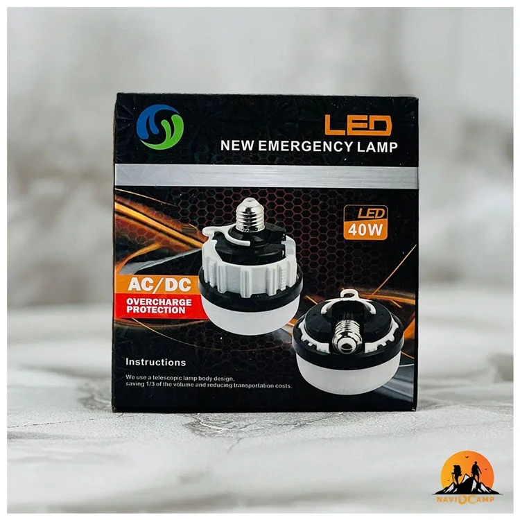 Portable emergency lamp with bright LED light