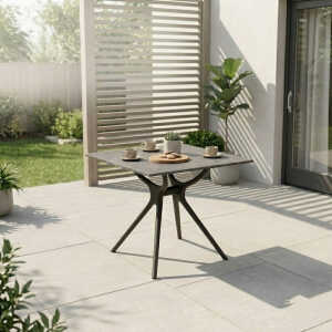 LINEA ART 80X80 CM GREY TABLE | 00297 - Image 