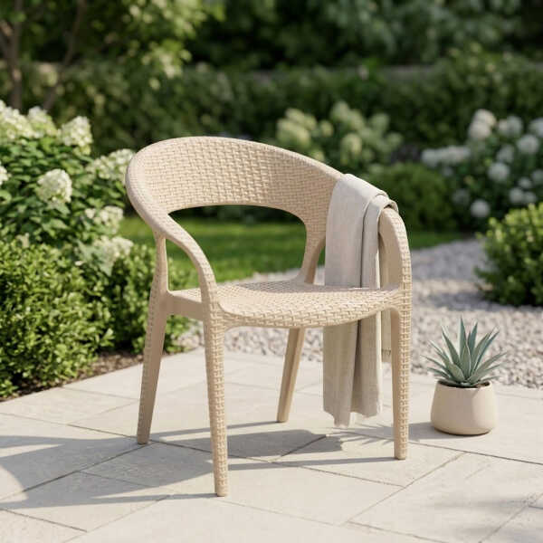LINEA RATAN CURVE CHAIR W/ ARMREST | VARIETY - Image 
