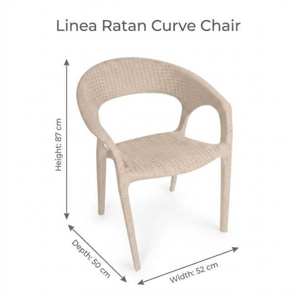 LINEA RATAN CURVE CHAIR W/ ARMREST | VARIETY - Image 