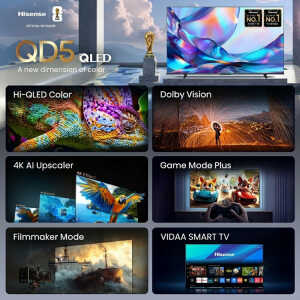 HISENSE 50" QLED 4K UHD SMART TV (2024) | 50QD5SV - Image 
