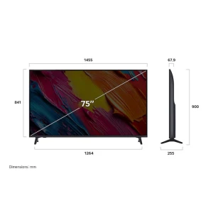 LG 75" QNED 4K HD WITH AI TV (2025) | 75QNED73ASC.BW - Image 