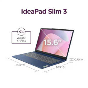 LENOVO IDEAPAD SLIM 3 15.6", AMD RYZEN 5 40 2025, 512GB-8GB, ABYSS BLUE | 82XQ012HUS - Image 