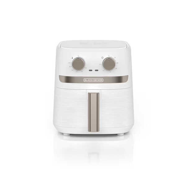 BLACK & DECKER 4.2L/ 4.4QT AIR FRYER W/ KNOBS WHITE | AFBD42-3WD - Image 