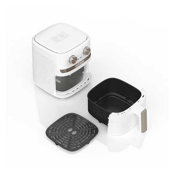 BLACK & DECKER 4.2L/ 4.4QT AIR FRYER W/ KNOBS WHITE | AFBD42-3WD - Image 