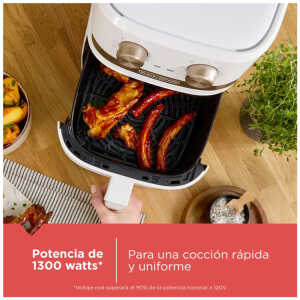 BLACK & DECKER 4.2L/ 4.4QT AIR FRYER W/ KNOBS WHITE | AFBD42-3WD - Image 