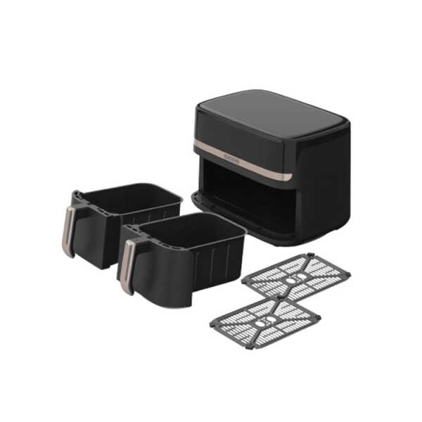 BLACK & DECKER 9L PURIFY DUAL COMPARTMENT AIR FRYER, BLACK | AFBD92-1BD - Image 