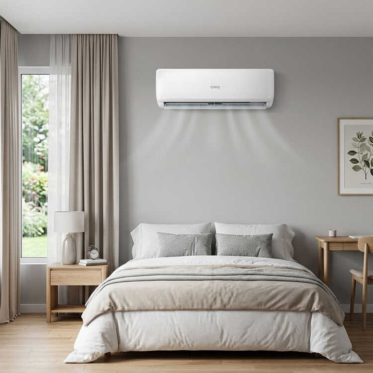 CHiQ 12000 BTU air conditioner bedroom installation