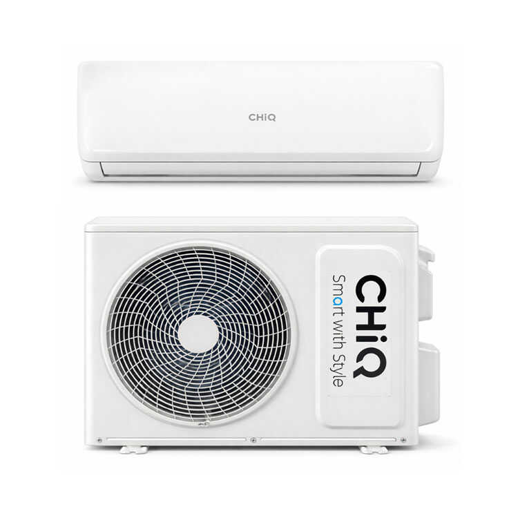 CHiQ 18000 BTU indoor and outdoor air conditioner units.