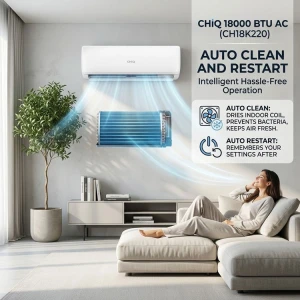 CHIQ 18000 BTU AIR CONDITIONER NON INVERTER 220V | CH18K220 - Image 