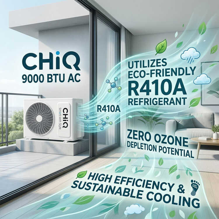 CHiQ outdoor unit eco friendly R410A refrigerant