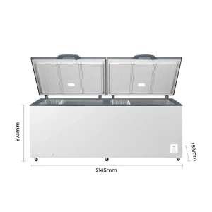 HISENSE 24.8CFT/702L HORIZONTAL CONVERTIBLE CHEST FREEZER WHITE 115V | FV248DW5A - Image 