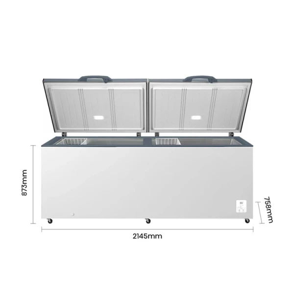 HISENSE 24.8CFT/702L HORIZONTAL CONVERTIBLE CHEST FREEZER WHITE 115V | FV248DW5A - Image 