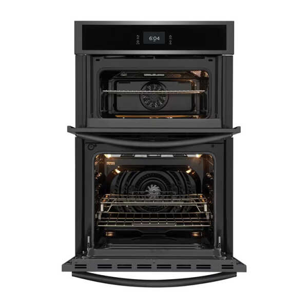 FRIGIDAIRE GALLERY 27" ELECTRIC WALL OVEN - MICROWAVE COMBINATION BLACK SS | GCWM2767AD - Image 