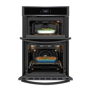 FRIGIDAIRE GALLERY 27" ELECTRIC WALL OVEN - MICROWAVE COMBINATION BLACK SS | GCWM2767AD - Image 