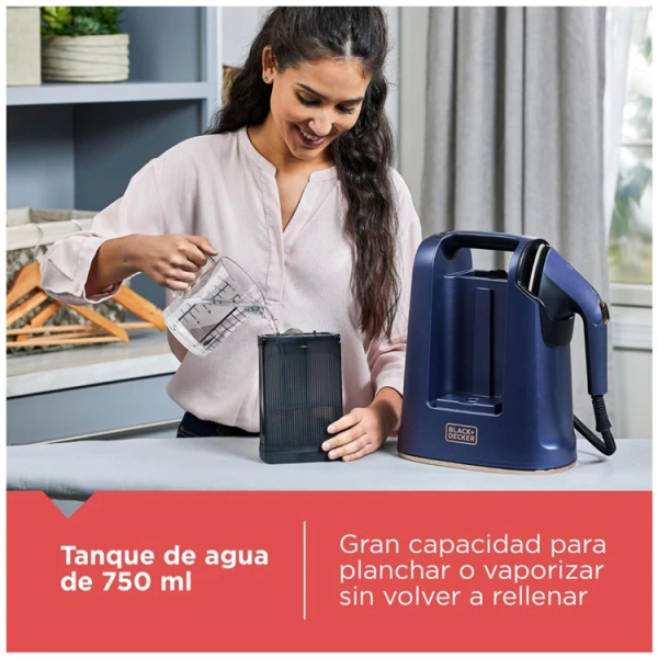 BLACK & DECKER 750ML 2-IN-1 IRON & STEAMER | HGS600 - Image 